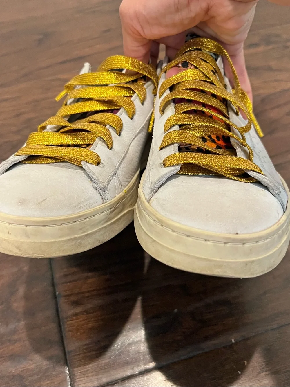 P448 You Can Surf Later Leopard/Neon Pink Women’s Sneakers